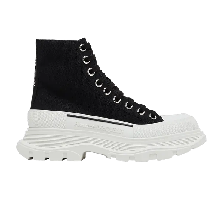 Кроссовки Alexander McQueen Alexander McQueen Wmns Tread Slick Boots 'Black White', черный