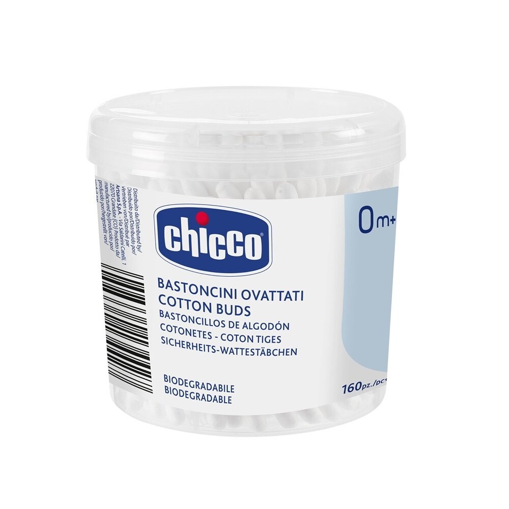 

Ватные палочки Chicco Hygiene 0м+ 160 шт Inna Marka
