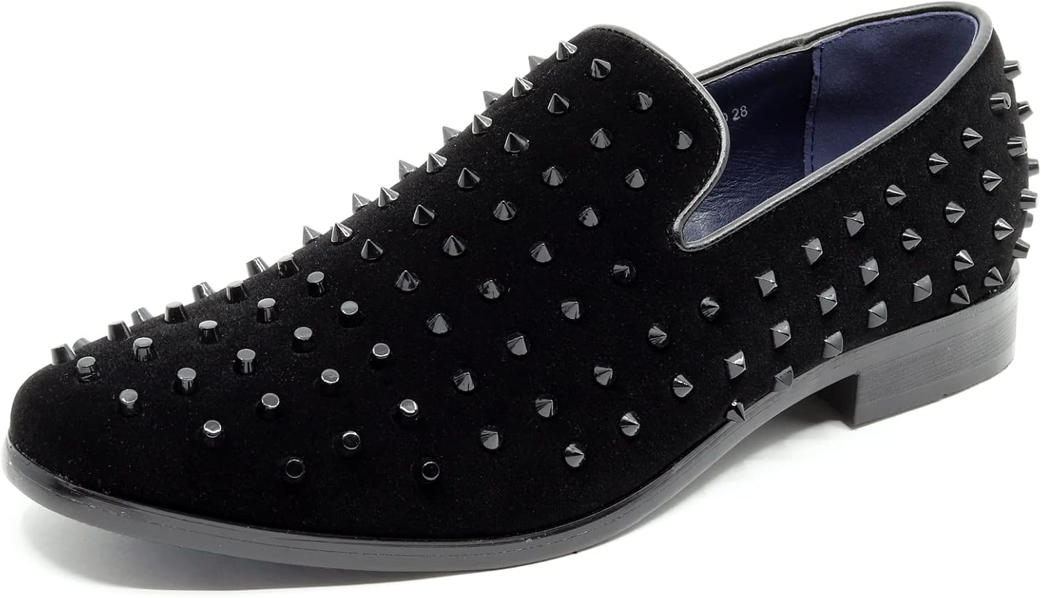 

Мужские винтажные туфли-лоферы с шипами от модного дизайнера, классические смокинговые туфли, модель SM-28 Metrocharm, черный