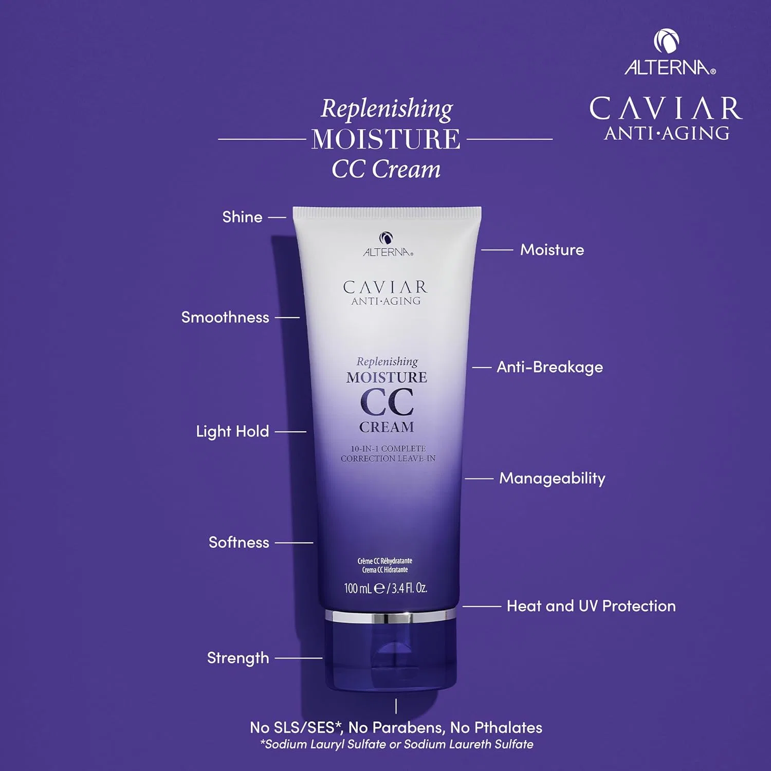 Несмываемый крем для волос Caviar Anti-Ageing Replenishing Moisture CC Cream от Alterna Alterna — фото 4