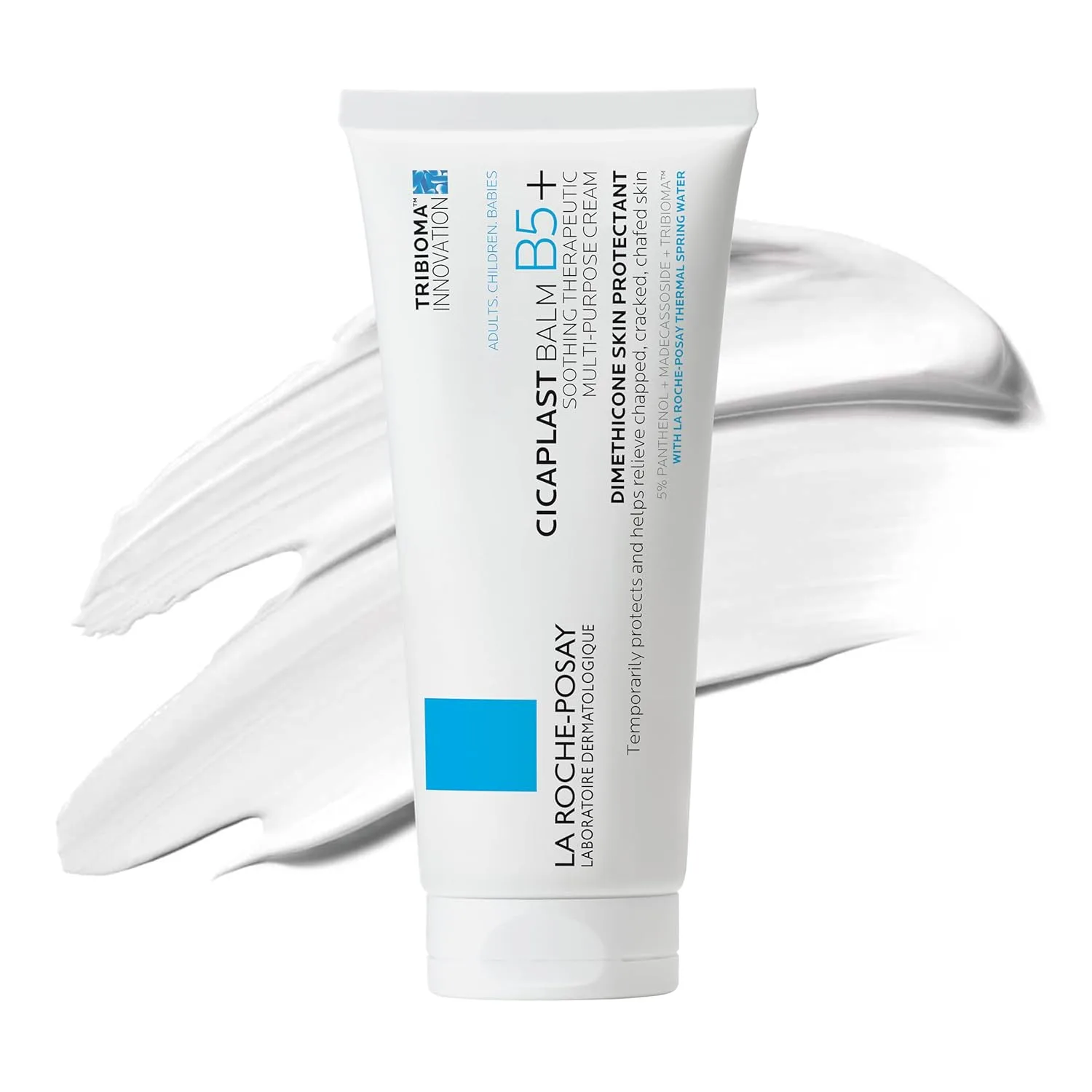 La Roche-Posay Cicaplast Balm B5, лечебная мазь и успокаивающий многофункциональный терапевтический крем для сухой и раздраженной кожи, бальзам для тела и рук, безопасен для детей, без отдушек. 100 мл (1 шт.)