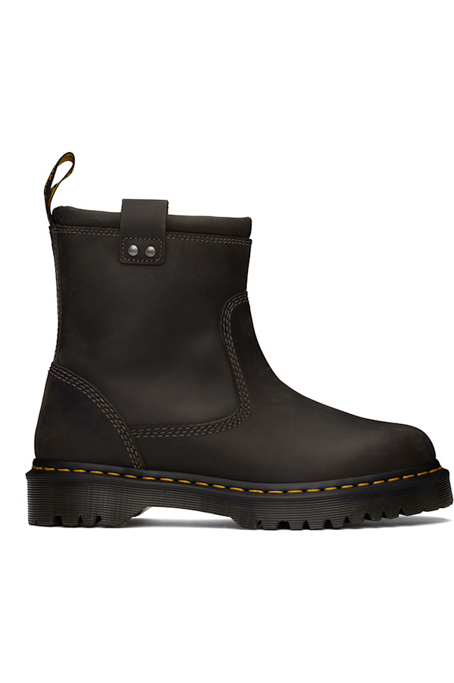 

Кожаные ботинки Anistone lo Dr. Martens, серый