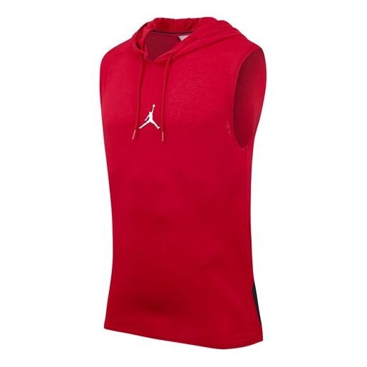 

Спортивная футболка men's air dri-fit back alphabet printing hooded gym red vest Air Jordan, красный