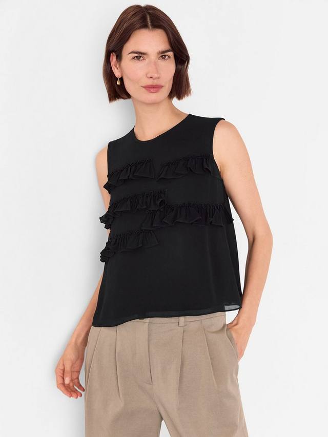 

Топ без рукавов с воланами Whistles, Black