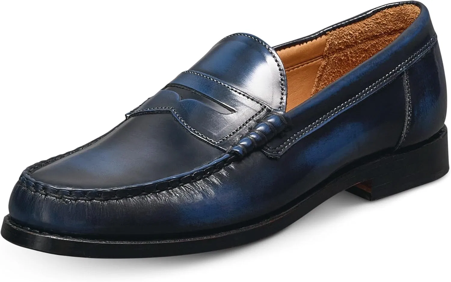 Лоферы Allen Edmonds, из кожи, цвета Antique Navy