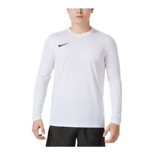 

Футболка pro dri fit облегающий топ с длинным рукавом для тренировок Nike, белый