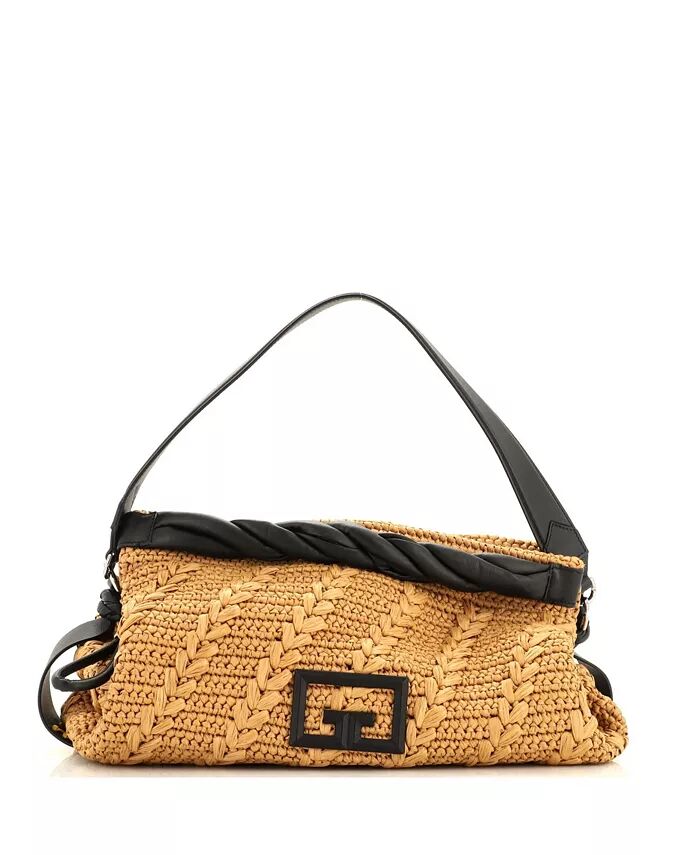 

Большая сумка ID93 из плетеной рафии Pre-Owned Givenchy, коричневый/бежевый
