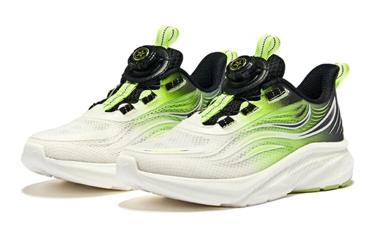 Детские кроссовки GS Low-top Белые/Зеленые/Черные Erke Kids, зеленый — фото 2
