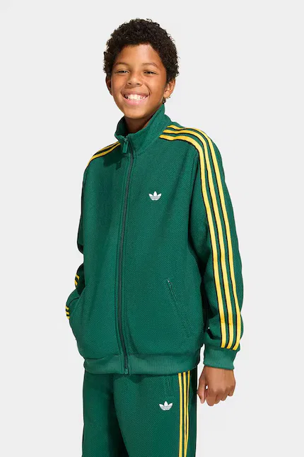 Толстовка детская на молнии Adidas Originals, зеленый