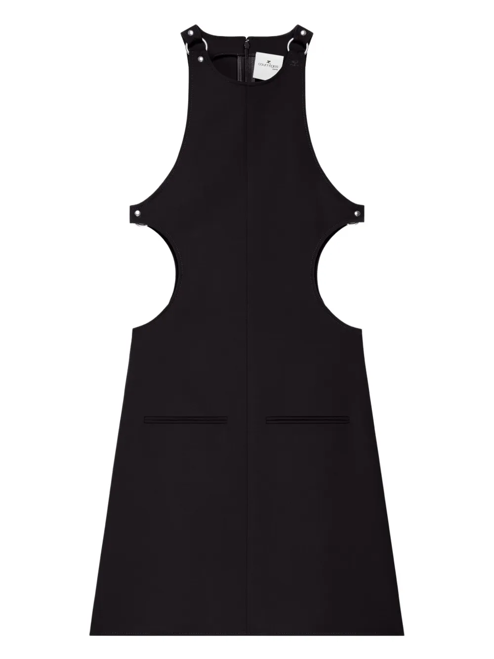 

Платье с вырезами Courrèges, черный