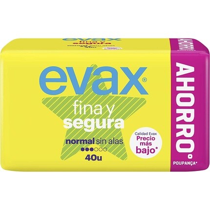 

Накладки Evax Fine и Safe без крыльев, обычные, 40 шт.