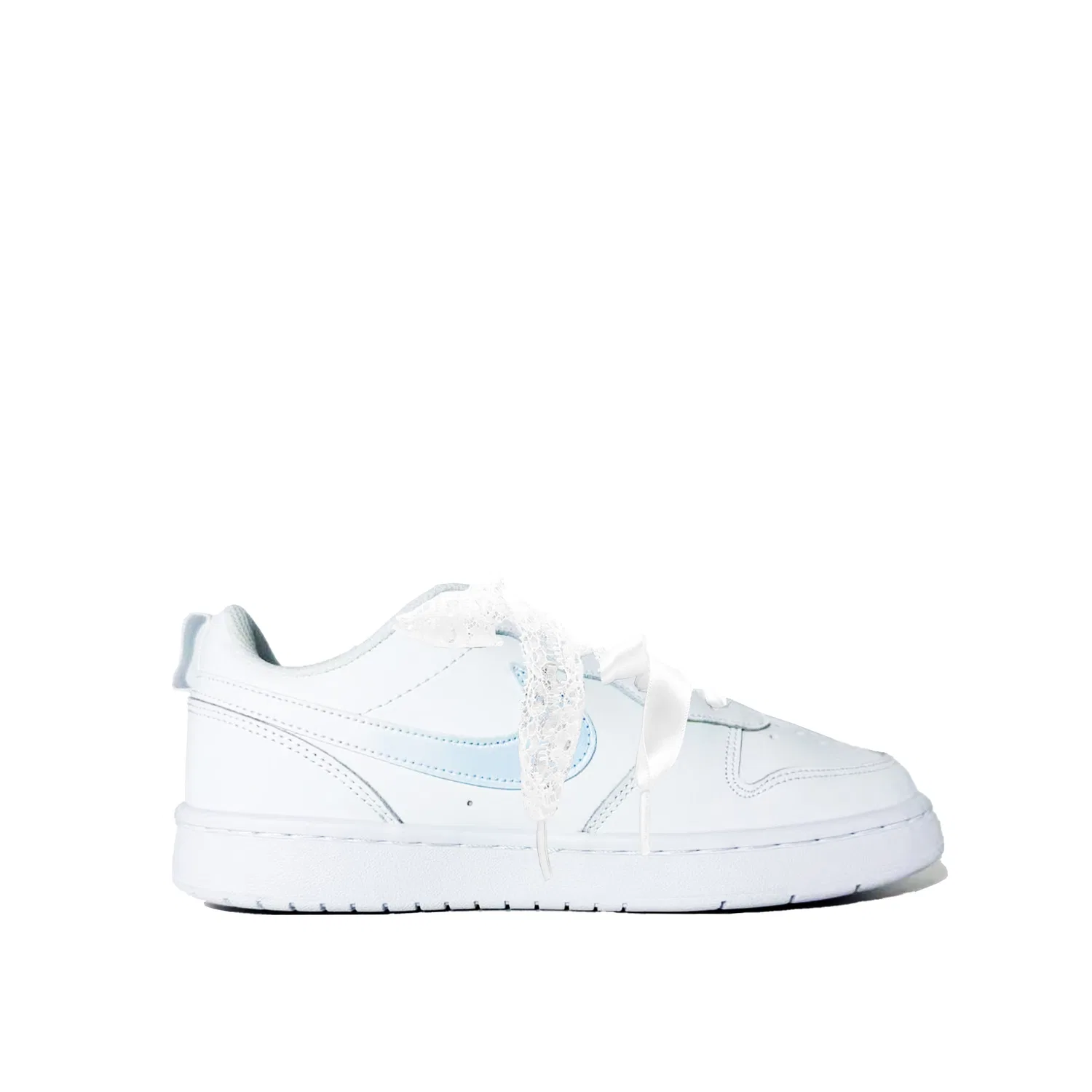 Детские скейтбординговые кроссовки Nike Court Borough Kids Blue/White — фото 4