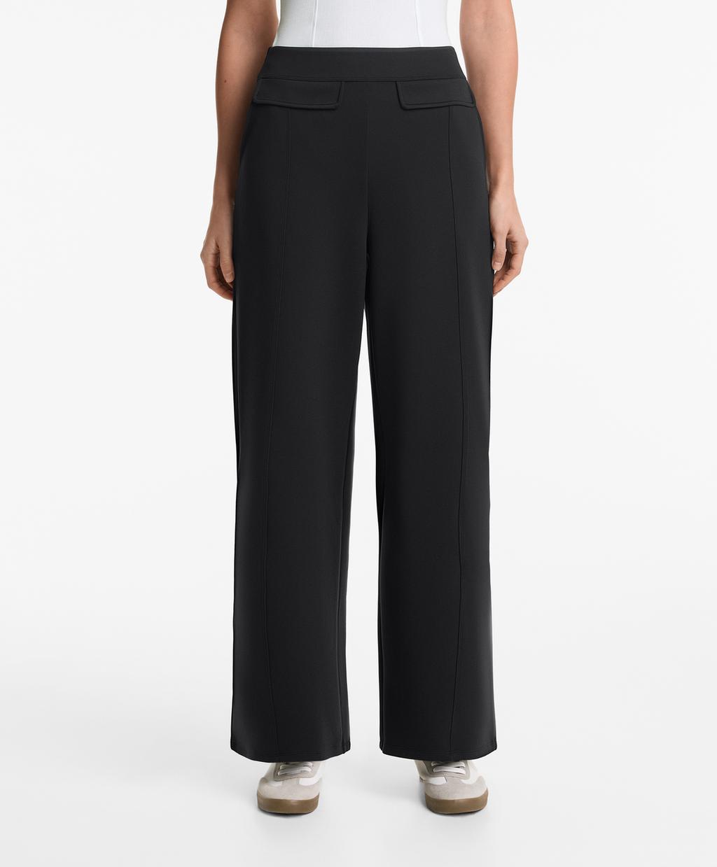 

Облегающие брюки с эффектом неопрена Oysho, черный