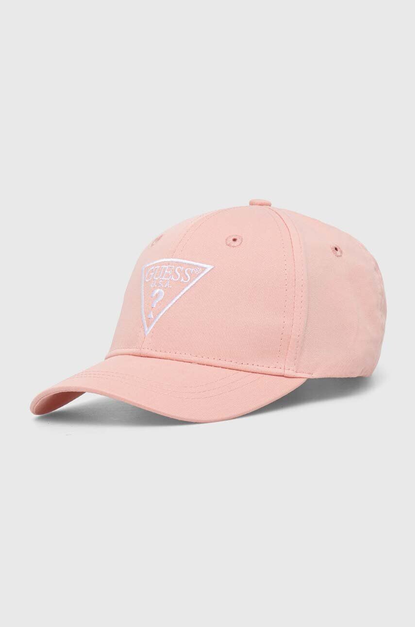 

Шапка Guess с хлопковым козырьком детская, розовый