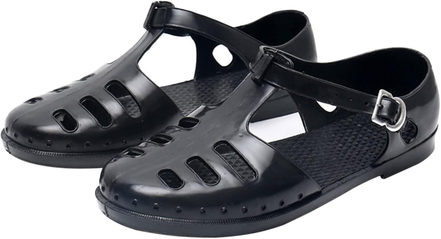 

Мужские сандалии Baotou Fashion Мужские сандалии, ретро-старые пластиковые дышащие туфли, туфли на пряжках и сандалии для Generic, черный