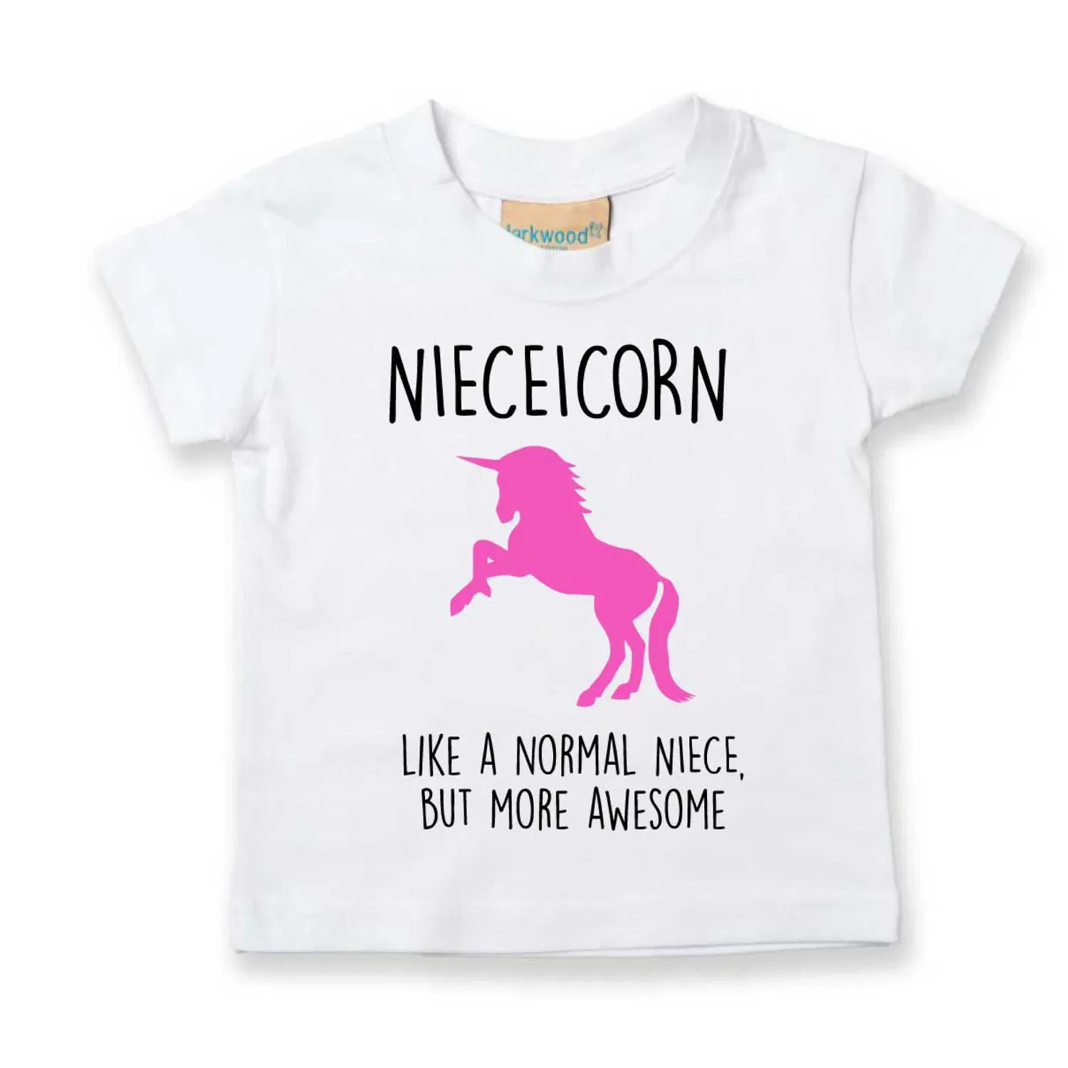 Футболка детская с единорогом Nieceicorn 60 Second Makeover, белый — фото 2