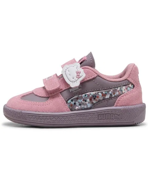 Детские кроссовки PUMA x Hello Kitty Palermo с липучками розовые — фото 2