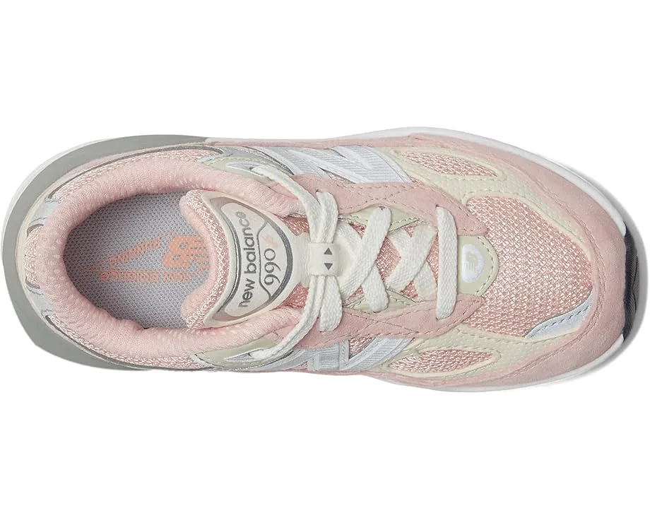 Кроссовки New Balance Kids 990V6 (Infant/Toddler), Pink Haze/White — фото 2