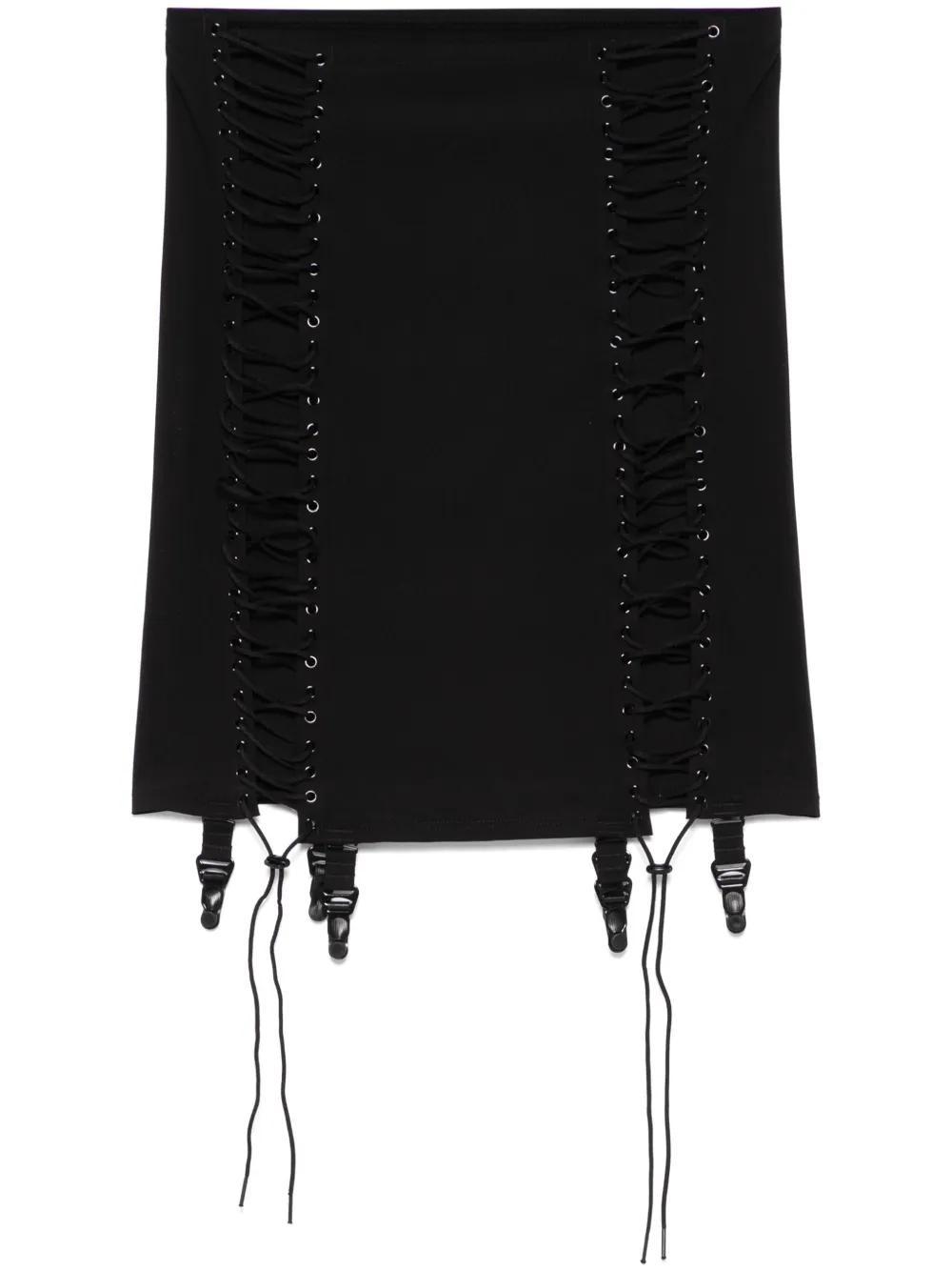 

Юбка мини с подтяжками Maison Close, черный