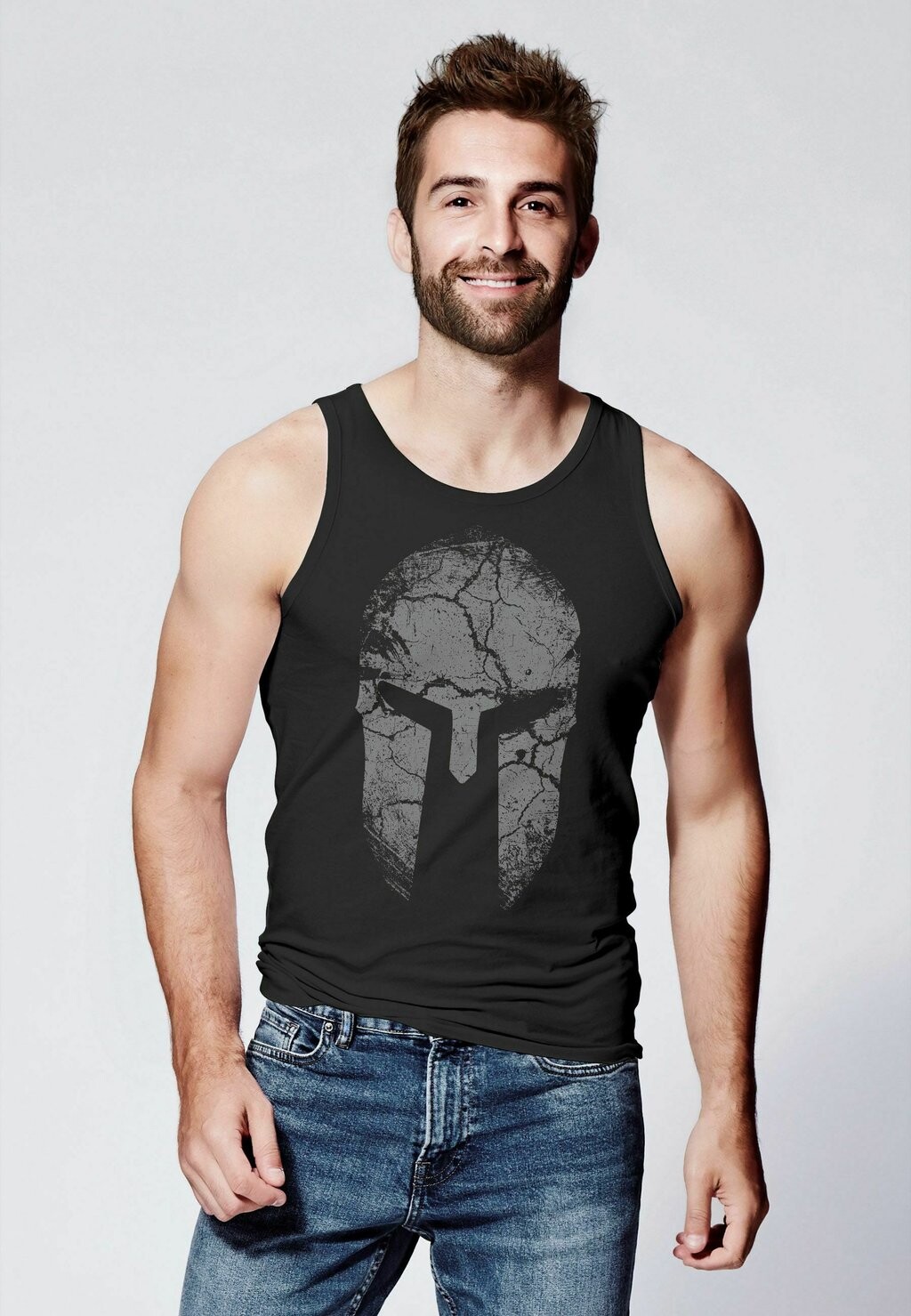 

Топ AUFDRUCK SPARTA HELM SPARTAN WARRIOR FASHION STR Neverless, черный