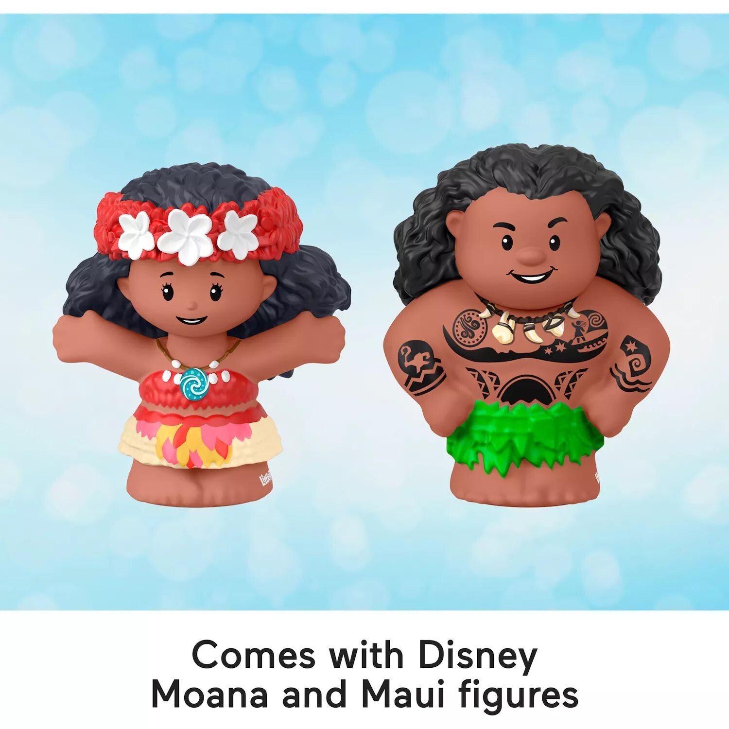 Набор каноэ и фигурок Disney's Moana & Maui Little People от Fisher-Price Little People — фото 4