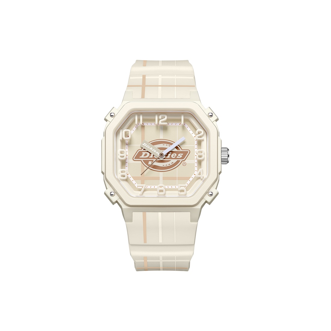 

Dickies Часы Wrist Watch Quartz Movement Silicone Strap Beige Watch Dial Women's Watch Classic Box, Beige Watch Dial 240U60LYXCL-571P7-79SY