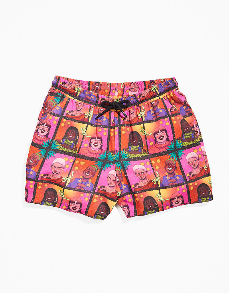 

Узкие шорты унисекс с принтом ASOS DESIGN – PRIDE