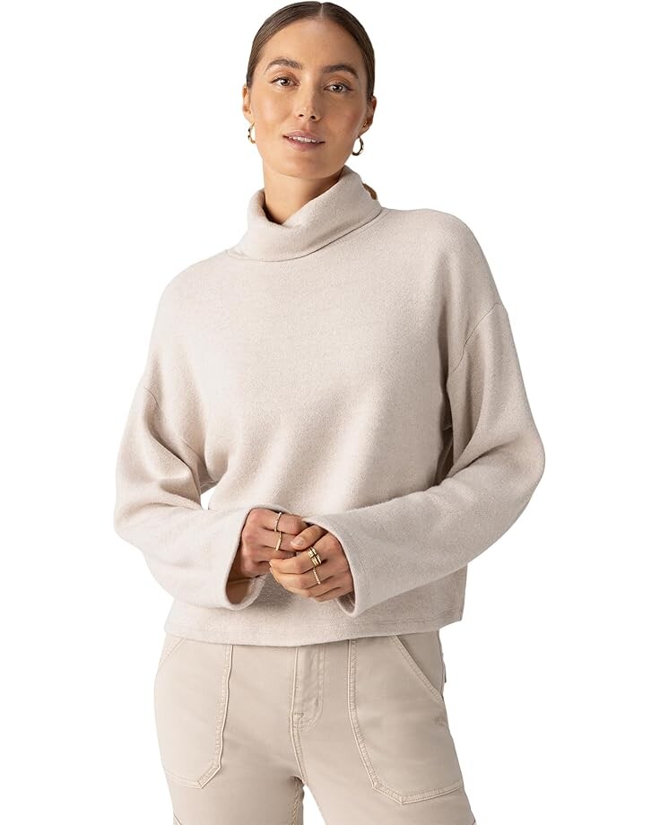 

Свитер Sanctuary Cozy Lurex Popover, цвет Coconut Smoke