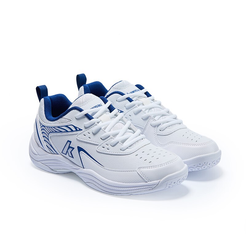 Кроссовки Kawasaki Ball Mania Series Badminton Shoes Unisex Low-top, белый/синий — фото 4