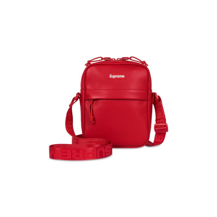 

Сумка через плечо Supreme Leather Shoulder Bag, красный