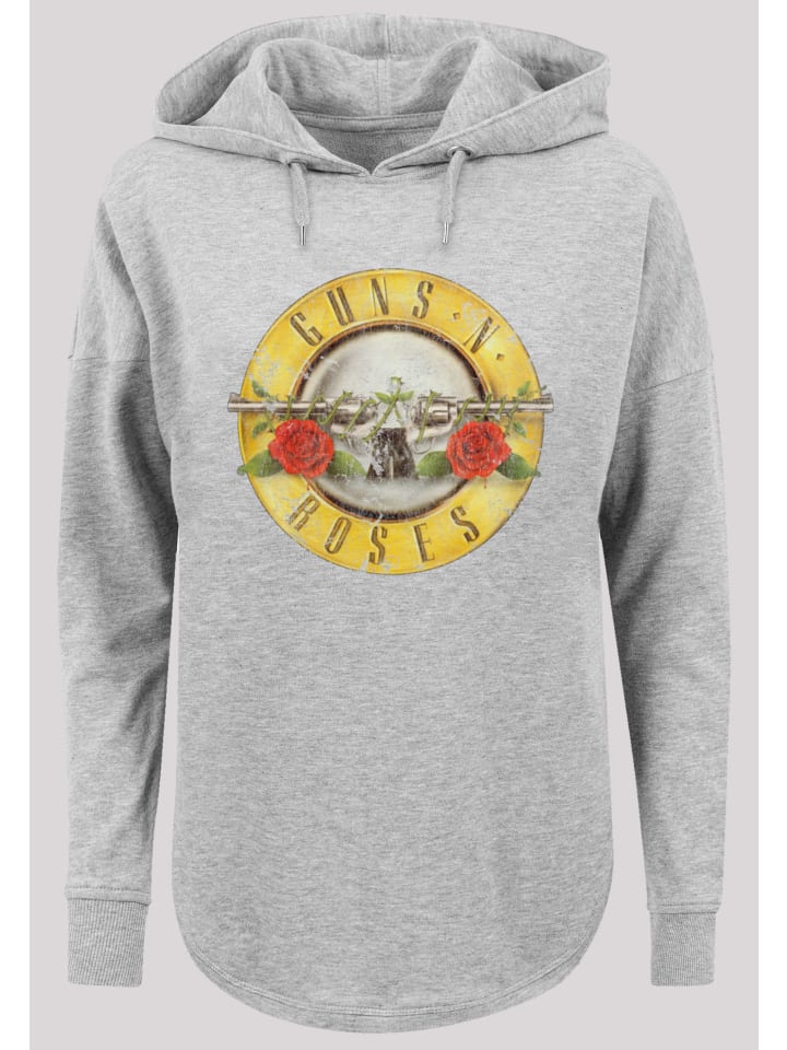 

F4NT4STIC Толстовка оверсайз с изображением группы Guns 'n' Roses, серого цвета