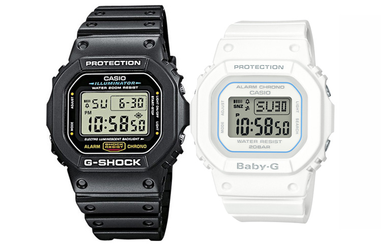 

CASIO Часы Unisex Pair Table Series Gray Watch, Black Dial+White Dial (Matching Pairs)