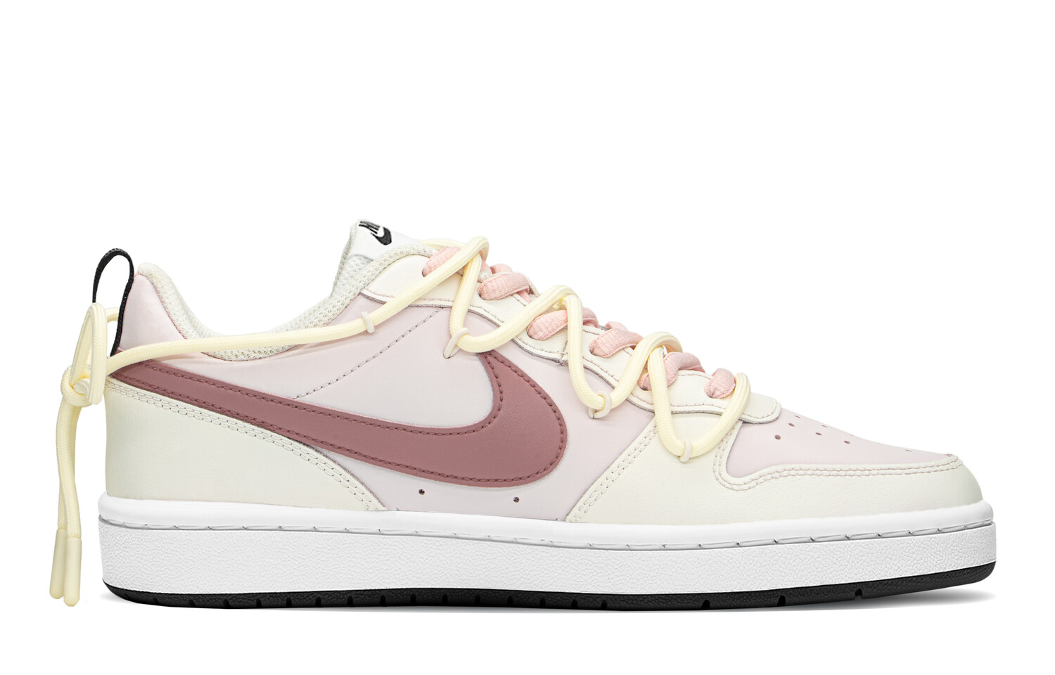 

Кроссовки Nike Court Borough Series Skateboard Shoes Women's Low-Top Beige Pink