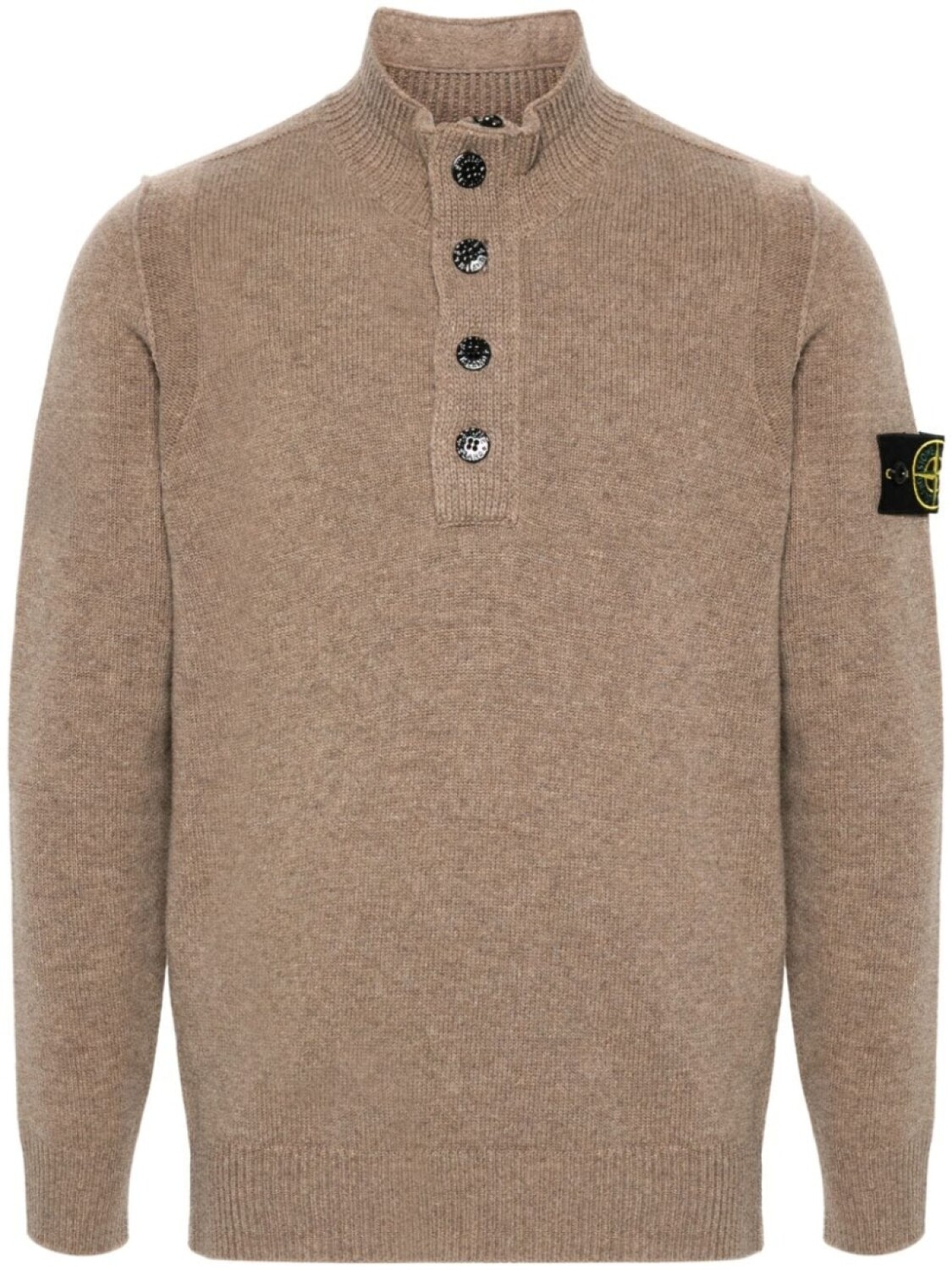 

Stone Island джемпер с компасом, коричневый