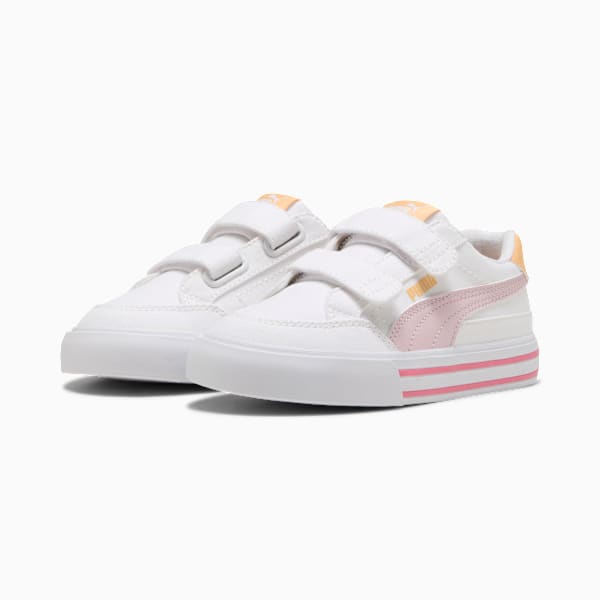 Маленькие дети не любят кроссовки Court Classic Vulcanized Formstrip Puma, белый — фото 2