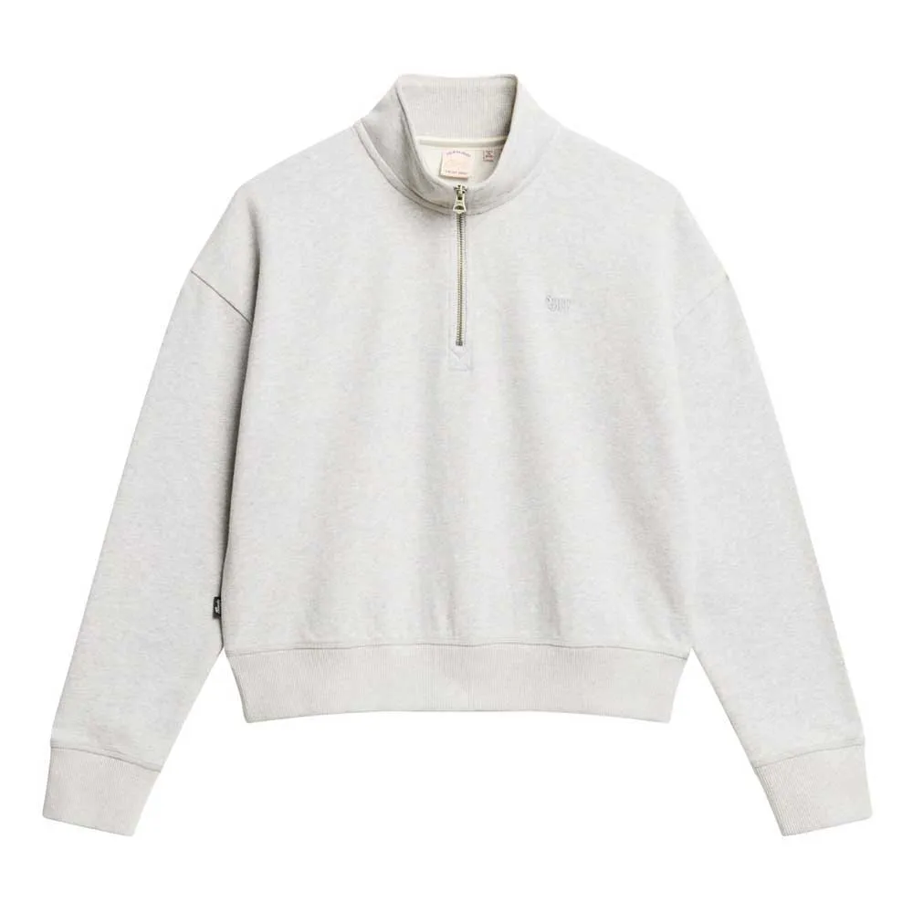 

Толстовка Superdry Essential half zip, белый