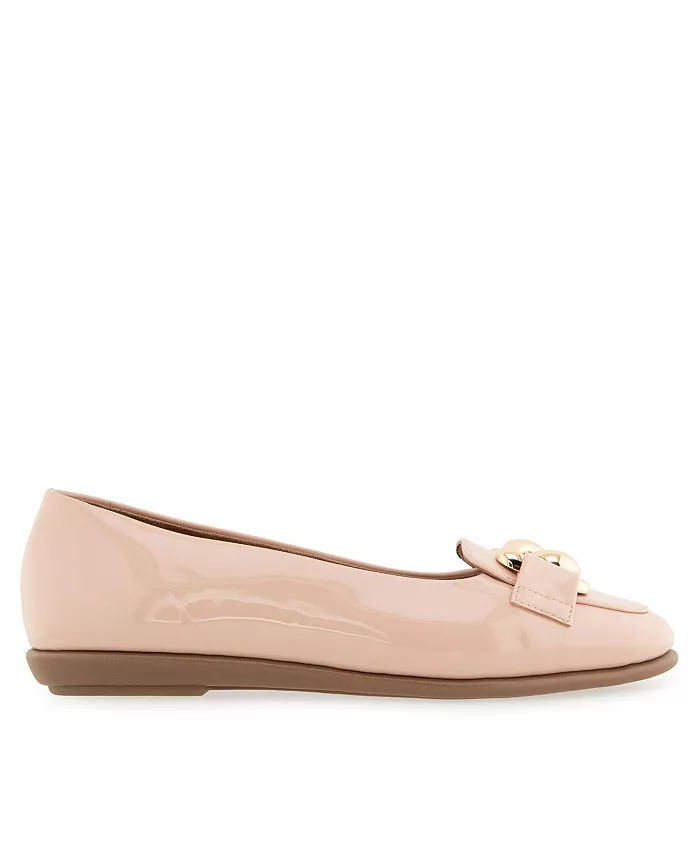 Женские балетки Bell Almond Toe Aerosoles, коричневый/бежевый — фото 2