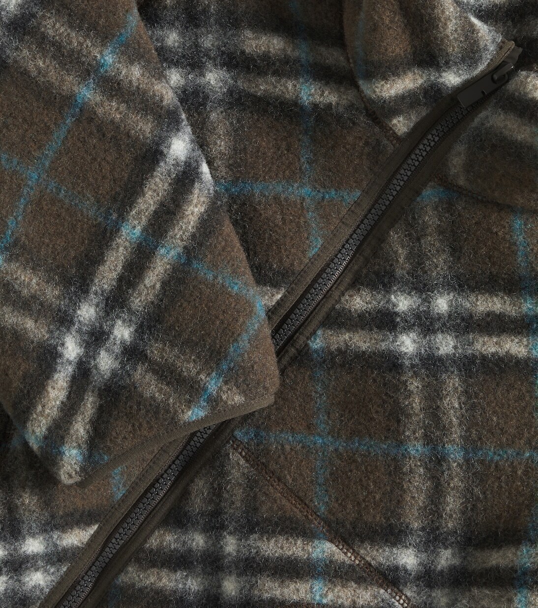Куртка Burberry Check из шерстяной смеси флиса Burberry Kids, Snug Ip Check — фото 3
