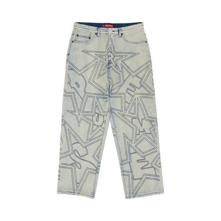 Джинсы Supreme Stars Topstitch Baggy Jean, Dirty