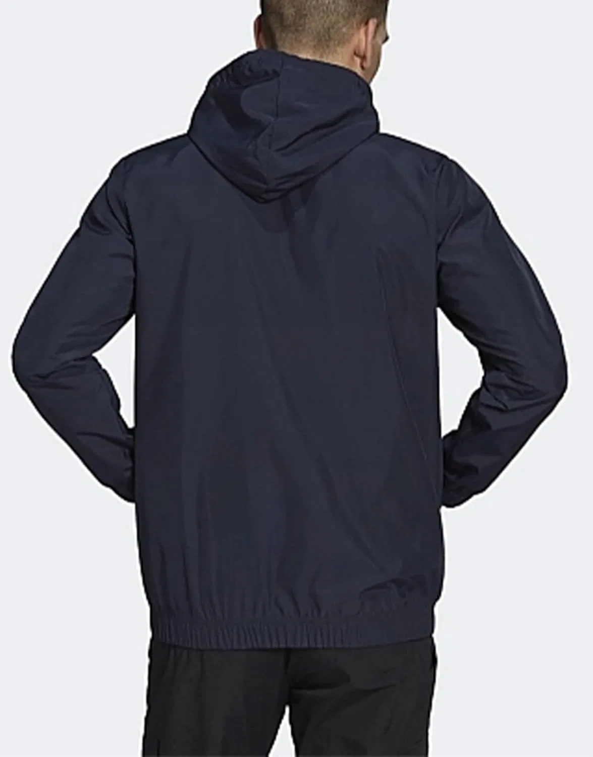 Мужская ветровка Adidas Essentials BrandLove Woven Windbreaker, цвет Legend Ink — фото 4