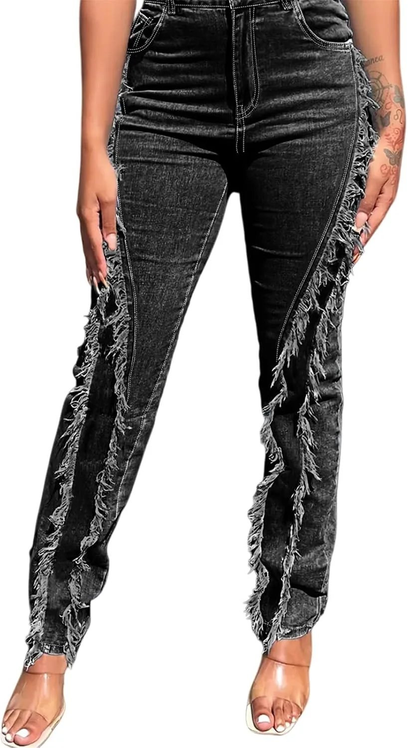 

Bblack Plus Size Skinny Jeans для женщин, высокие, потертые Cuyulitcik