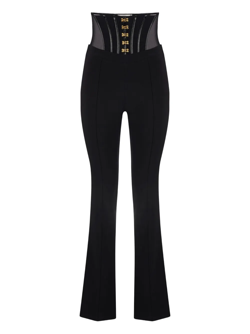 

Брюки с завышенной талией Elisabetta Franchi, черный