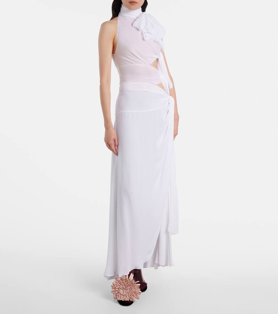 Асимметричные мюли с цветочной аппликацией Alaïa, Rose Pale — фото 3