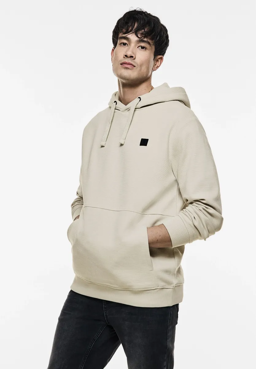

STREET ONE МУЖСКАЯ толстовка с капюшоном и капюшоном на шнурке Street One Men, цвет Faded Stone