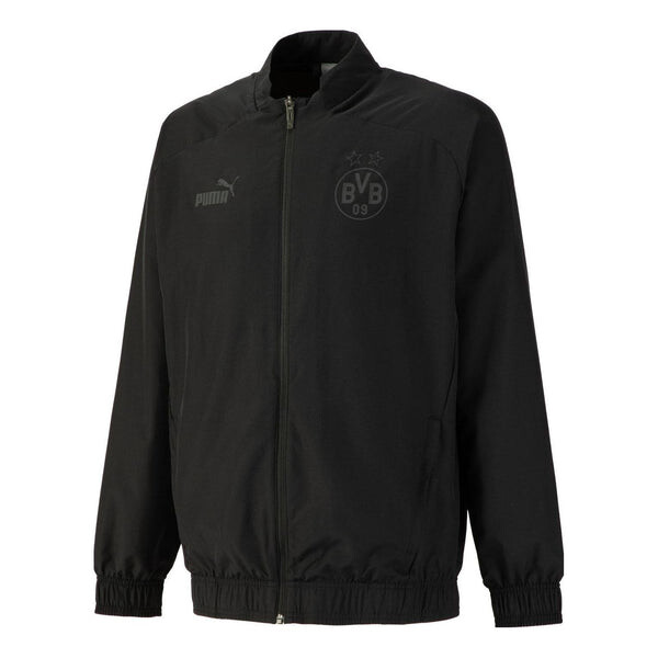 

Куртка bvb borussia dortmund stadium jacket 'black' Puma, черный