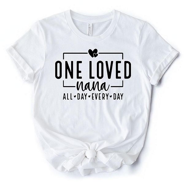 

Футболка One Loved Nana, белая и черная Ornamentallyyou, White, Черный, Футболка One Loved Nana, белая и черная Ornamentallyyou, White