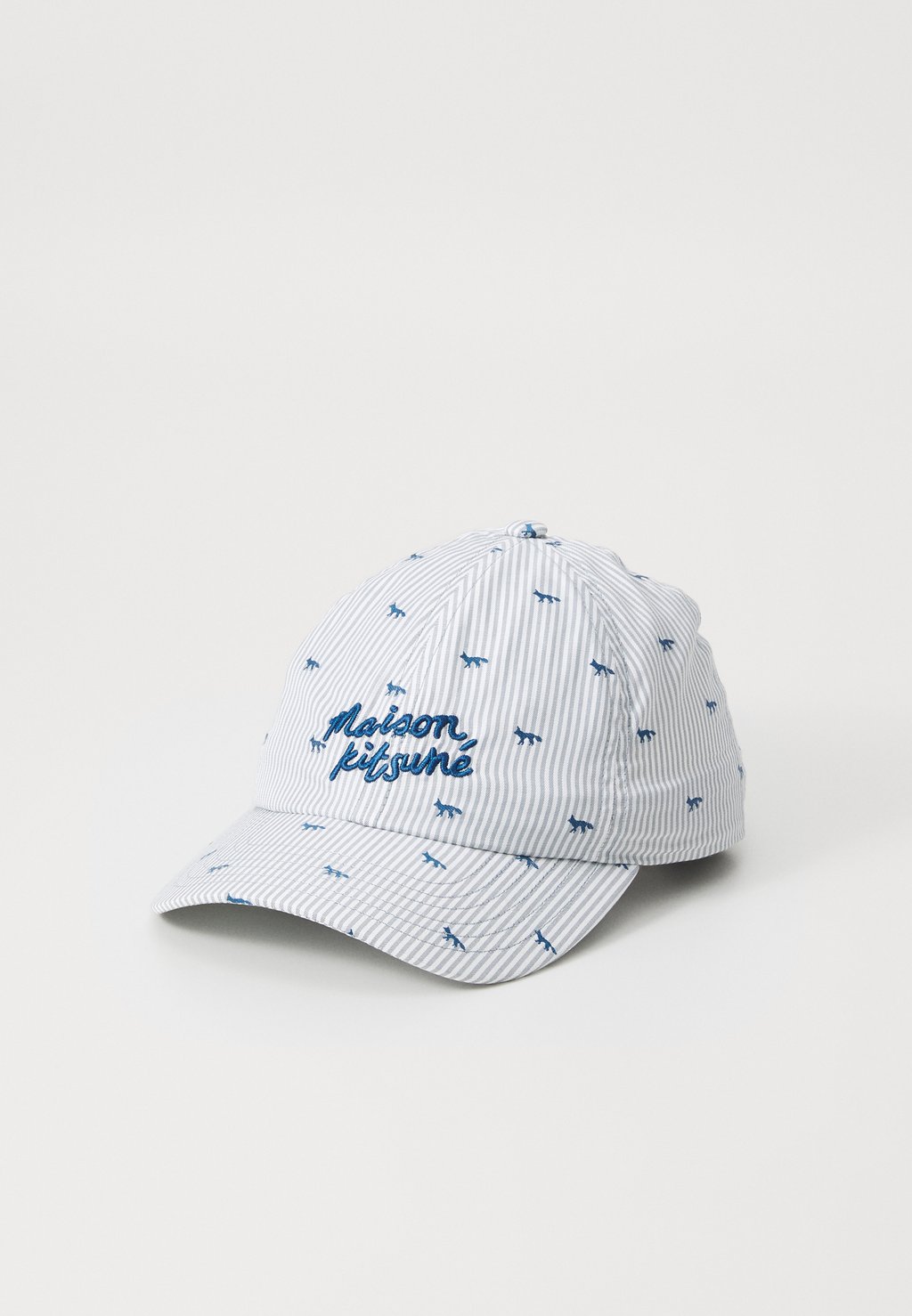 

Бейсболка PROFILE FOX STRIPED Maison Kitsuné, светло-серый