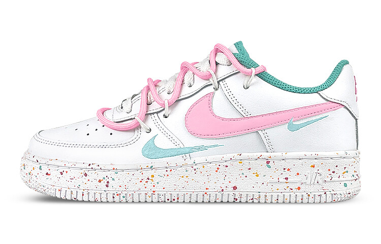 

Кроссовки Nike Air Force 1 Skateboard Shoes Women's Low-Top White Pink/Green