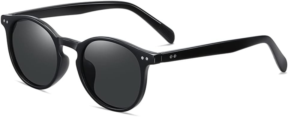 

Ретро круглые солнцезащитные очки для женщин и мужчин, сверхлегкие поляризованные очки для вождения, винтажные солнцезащитные очки с защитой от УФ-излучения UV400 Gafas De Sol 2026 generic, Black-gray