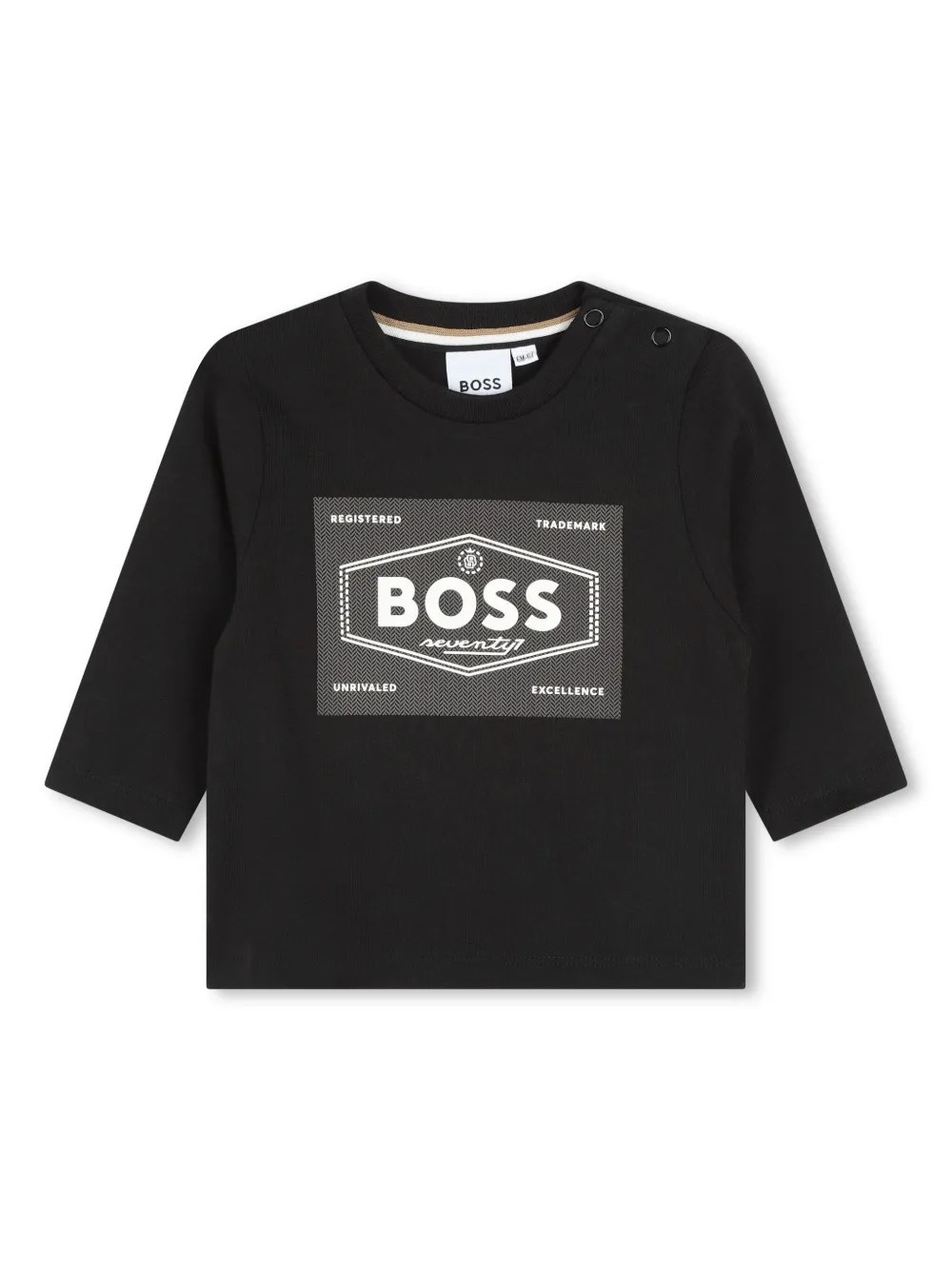 

Футболка с логотипом BOSS Kidswear, черный